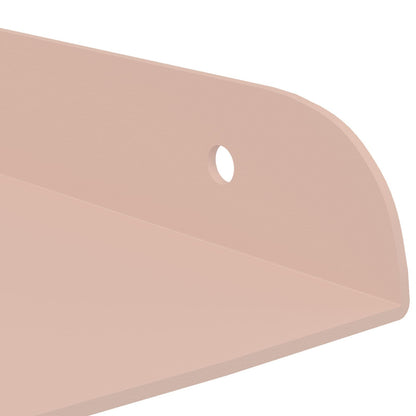 vidaXL Floating Shelf with Shelf 2 pcs Pink 30 x 30 x 2 cm