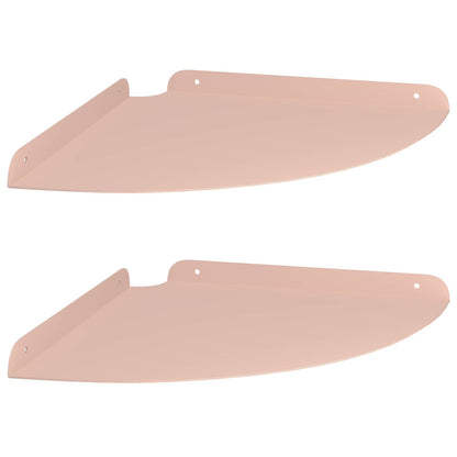 vidaXL Floating Shelf with Shelf 2 pcs Pink 30 x 30 x 2 cm