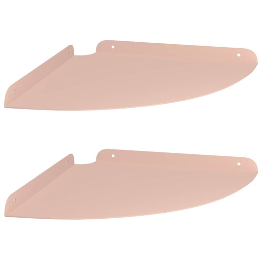 vidaXL Floating Shelf with Shelf 2 pcs Pink 30 x 30 x 2 cm