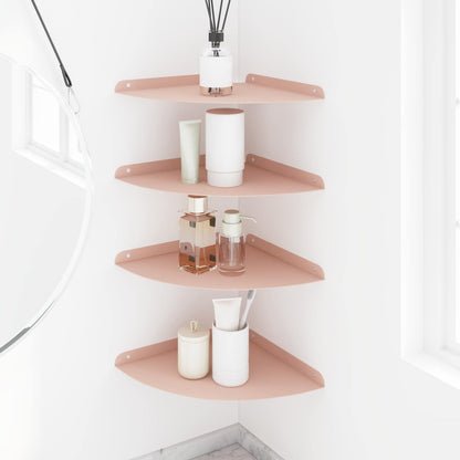vidaXL Floating Shelf with Shelf 4 pcs Pink 30 x 30 x 2 cm