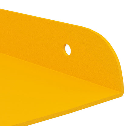 vidaXL Floating Shelf with Shelf 2 pcs Mustard Yellow 30 x 30 x 2 cm