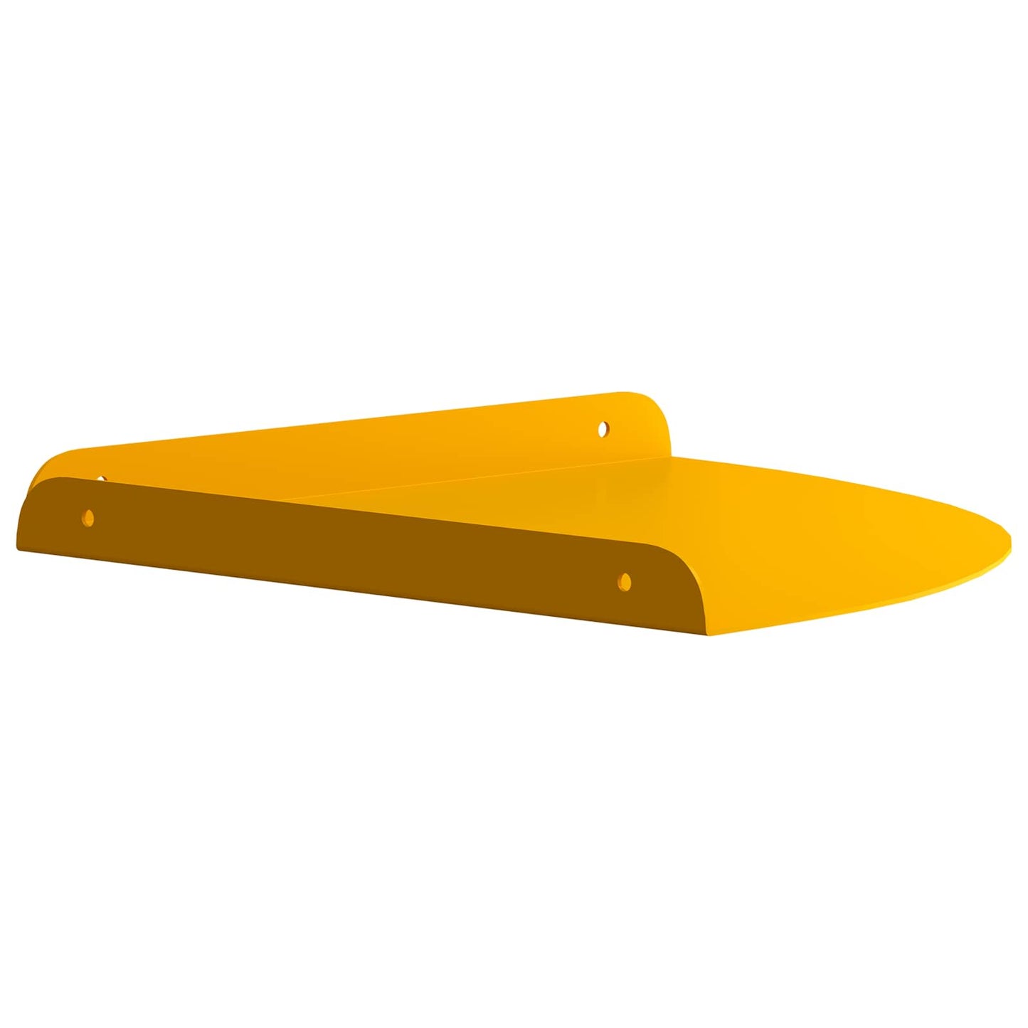 vidaXL Floating Shelf with Shelf 4 pcs Mustard Yellow 30 x 30 x 2 cm