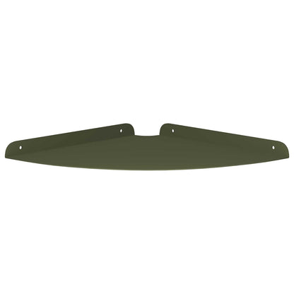 vidaXL Floating Shelf with Shelf 2 pcs Olive Green 30 x 30 x 2 cm