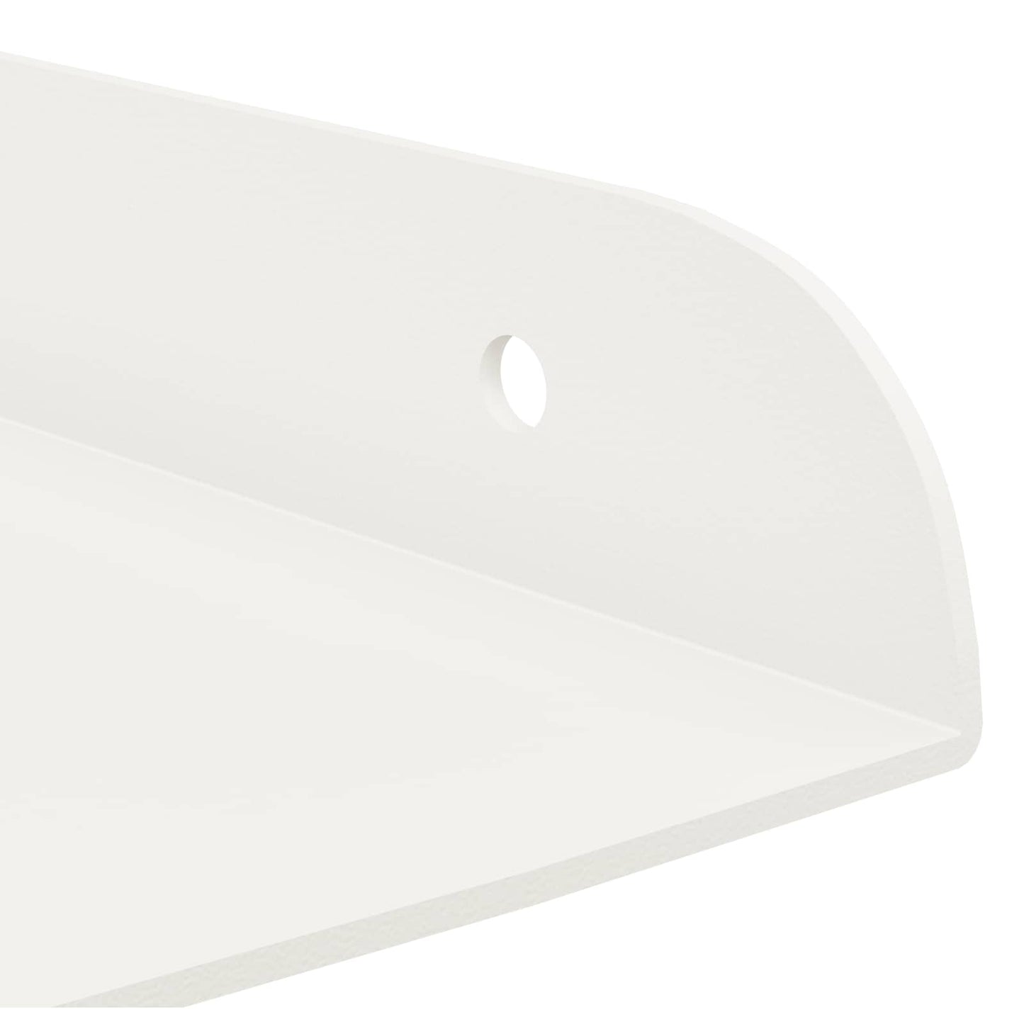 vidaXL Floating Shelf with Shelf 2 pcs White 30 x 30 x 2 cm