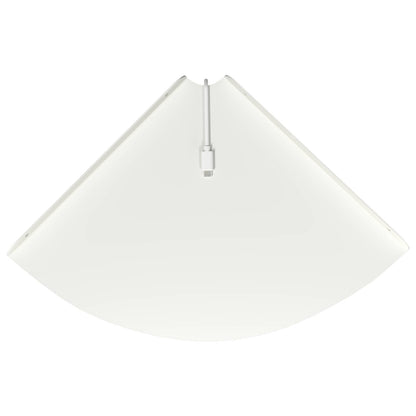 vidaXL Floating Shelf with Shelf 2 pcs White 30 x 30 x 2 cm