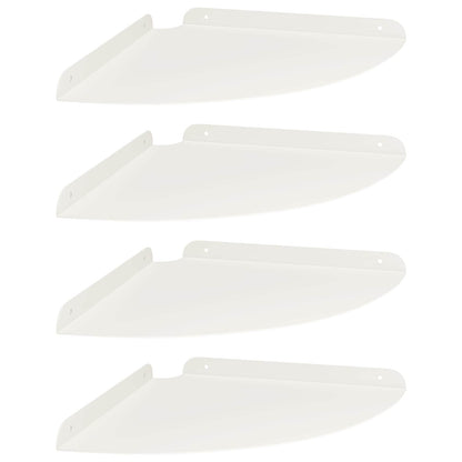 vidaXL Floating Shelf with Shelf 4 pcs White 30 x 30 x 2 cm
