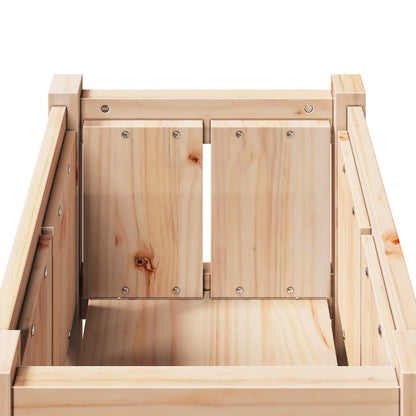 vidaXL Garden Planter Nature 40 x 40 x 70 cm Solid Pine Wood