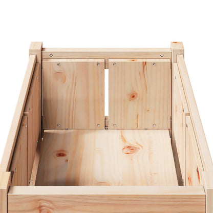 vidaXL Garden Planter Nature 50 x 50 x 70 cm Solid Pine Wood