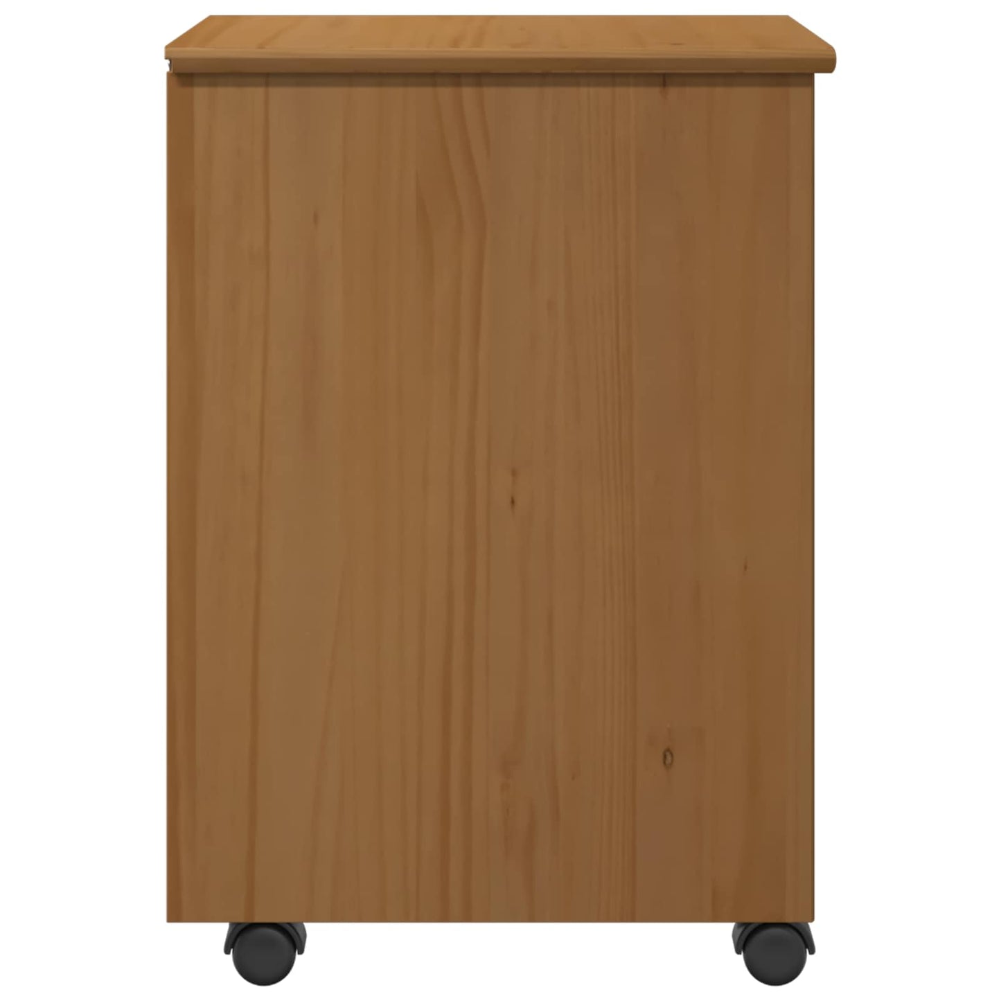 vidaXL Rolling Cabinet MOSS Honey Brown 34 x 39 x 56 cm