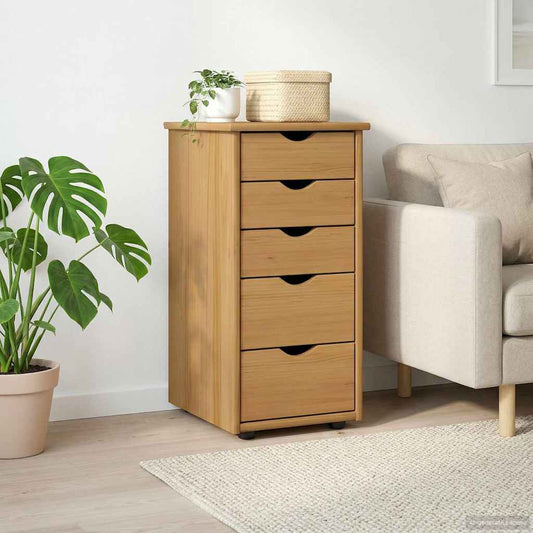 vidaXL Cabinet Honey Brown 34 x 39 x 61.5 cm Solid Pine Wood
