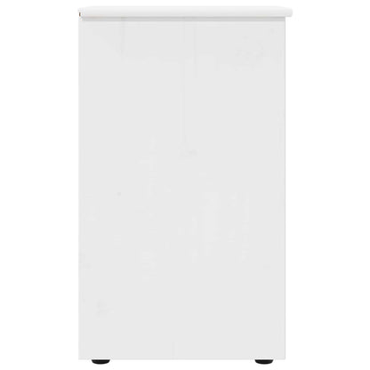 vidaXL Cabinet White 34 x 39 x 61.5 cm Solid Pine Wood