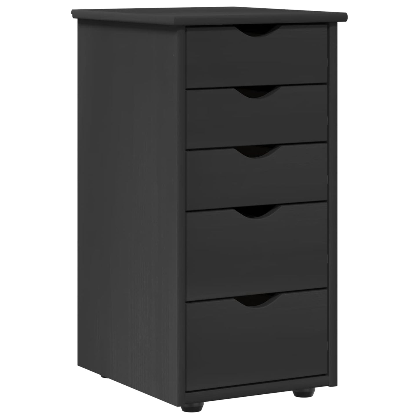 vidaXL Cabinet Grey 34 x 39 x 61.5 cm Solid Pine Wood