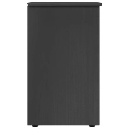 vidaXL Cabinet Grey 34 x 39 x 61.5 cm Solid Pine Wood
