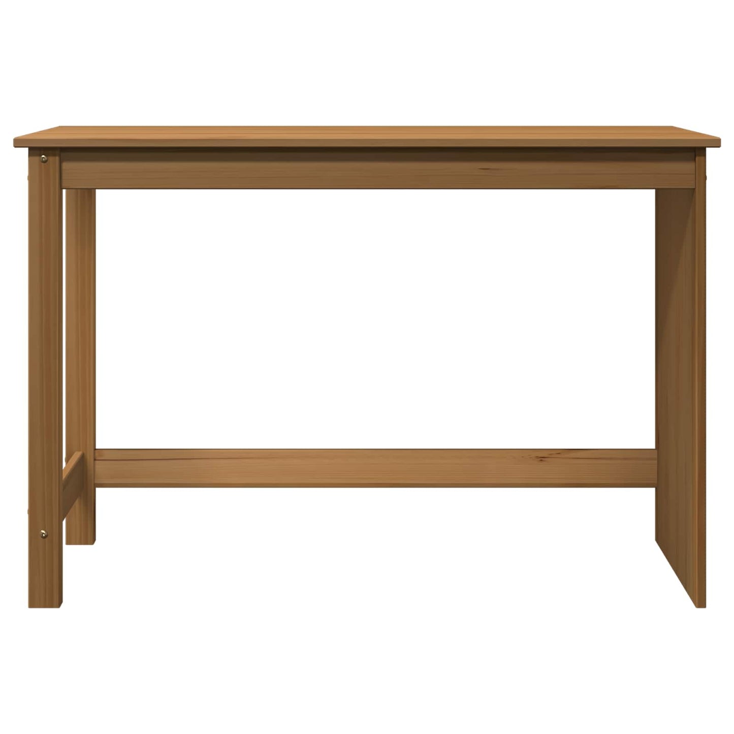 vidaXL Desk Honey Brown 112 x 50 x 75 cm Solid Pine Wood