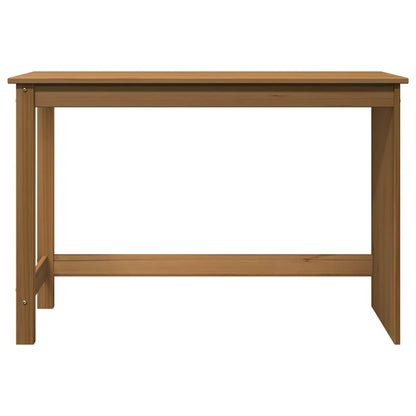 vidaXL Desk Honey Brown 112 x 50 x 75 cm Solid Pine Wood