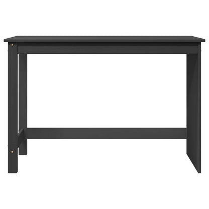 vidaXL Desk Grey 112 x 50 x 75 cm Solid Pine Wood