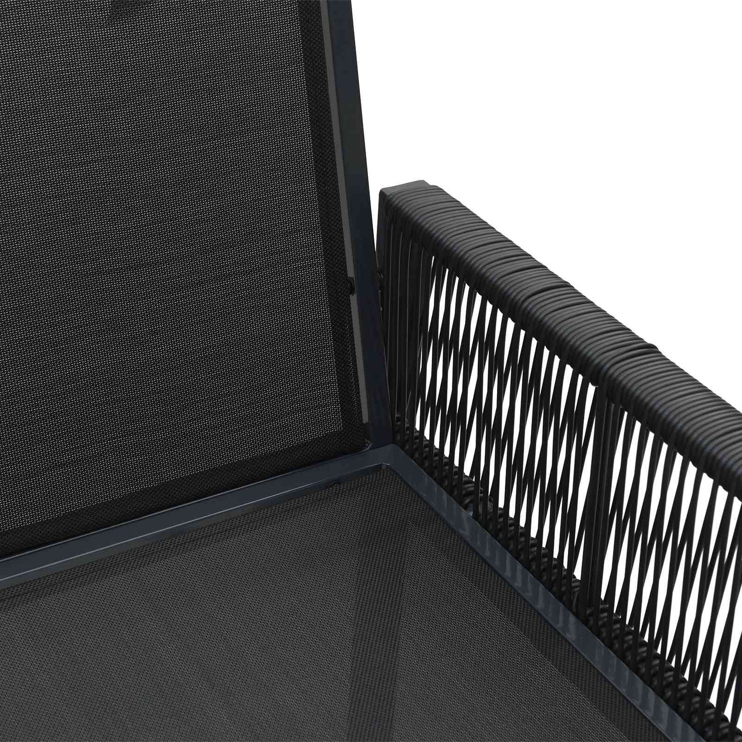 vidaXL Garden Chairs 6 pcs Black and Dark Grey Poly Rattan
