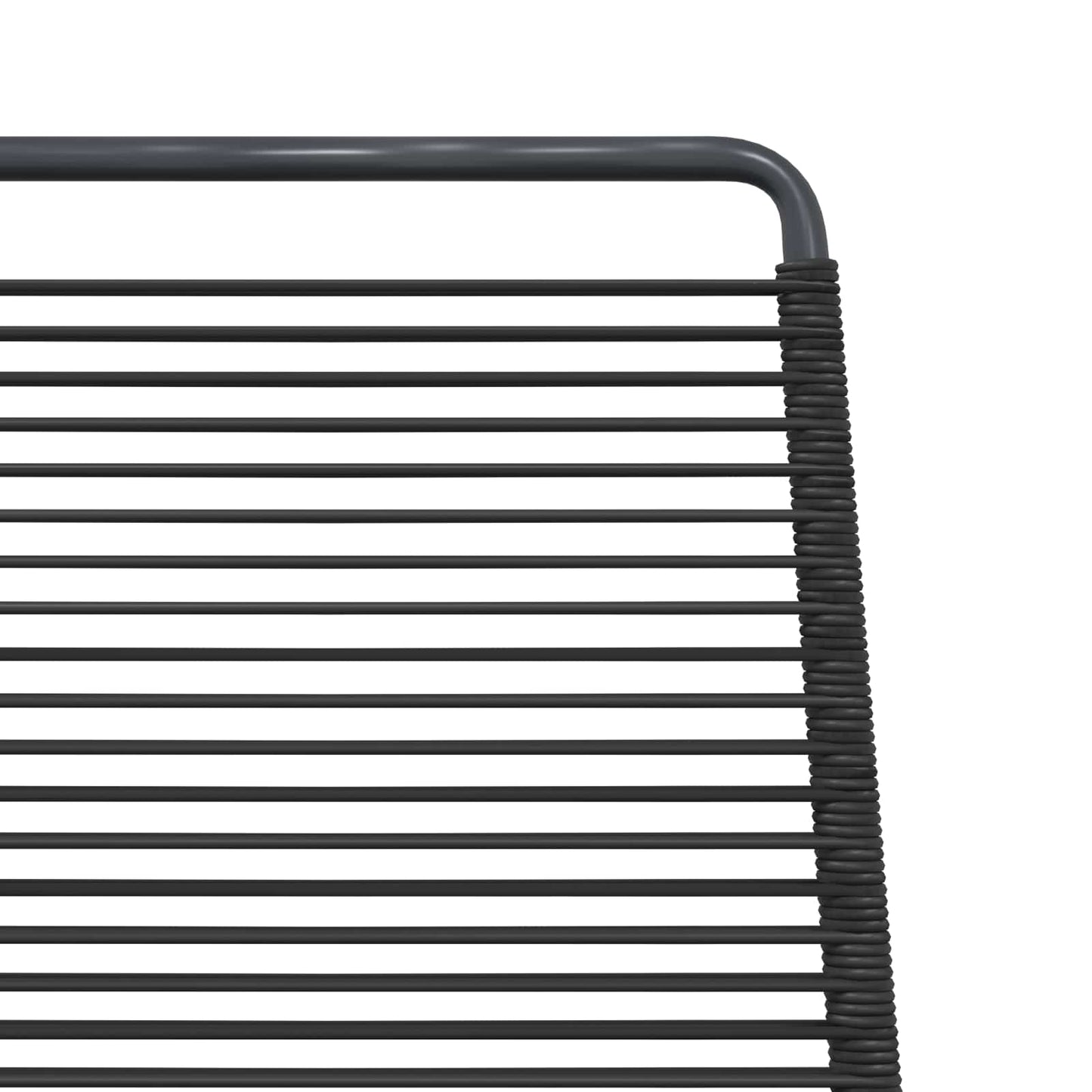 vidaXL Garden Chairs 2 pcs Black 48 x 55 x 89.5 cm Rattan