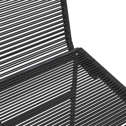 vidaXL Garden Chairs 2 pcs Black 48 x 55 x 89.5 cm Rattan