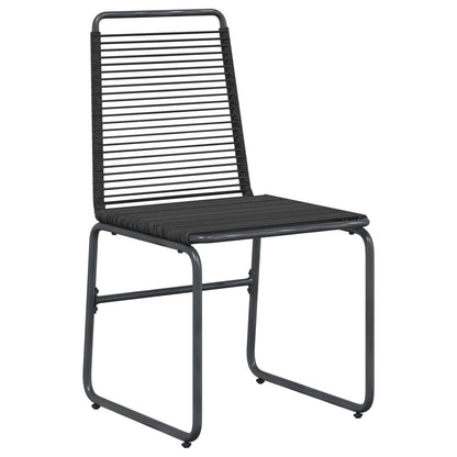 vidaXL Garden Chairs 2 pcs Black 48 x 55 x 89.5 cm Rattan