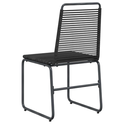 vidaXL Garden Chairs 2 pcs Black 48 x 55 x 89.5 cm Rattan