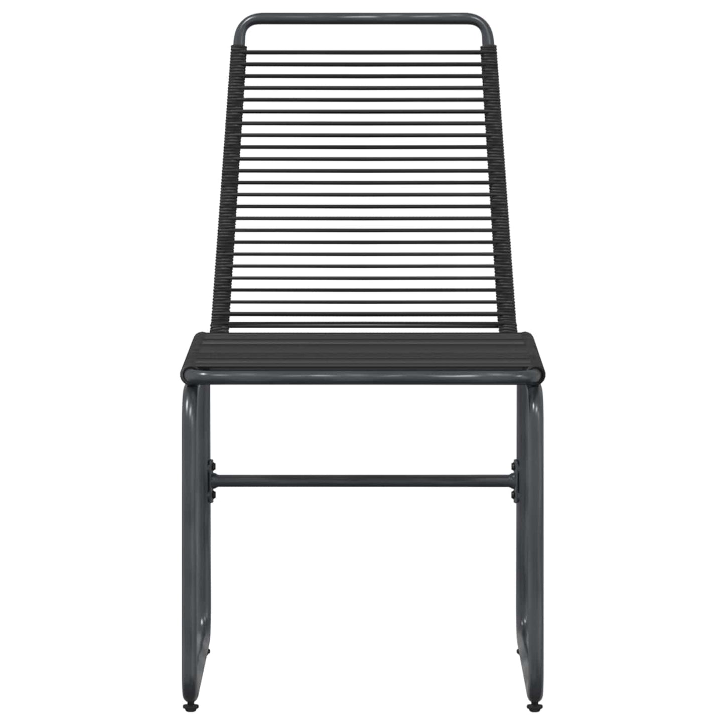 vidaXL Garden Chairs 2 pcs Black 48 x 55 x 89.5 cm Rattan