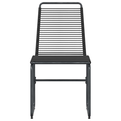 vidaXL Garden Chairs 2 pcs Black 48 x 55 x 89.5 cm Rattan