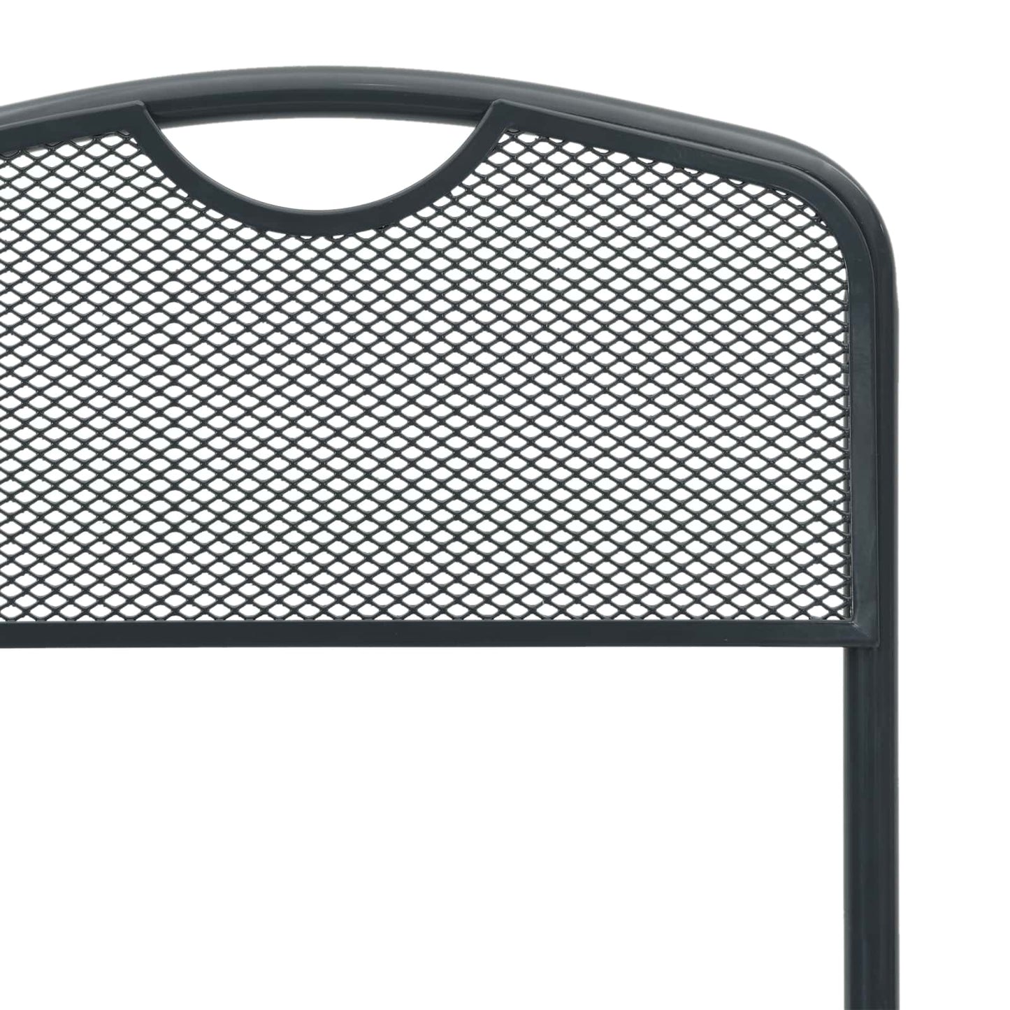 vidaXL Garden Chairs Folding 2 pcs Anthracite 52.5 x 46 x 82 cm Iron