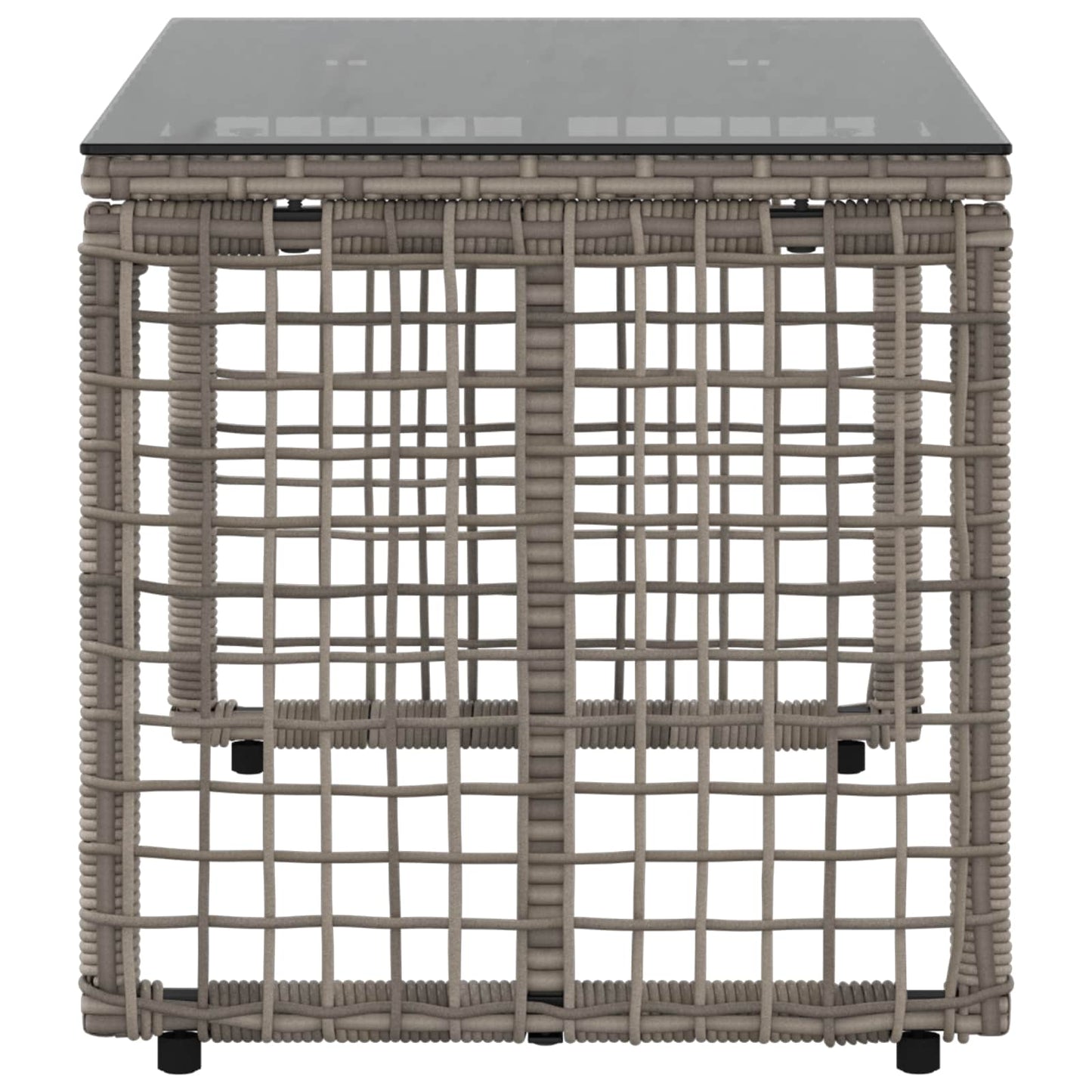vidaXL Outdoor Table Grey and Black 80 x 40 x 40 cm