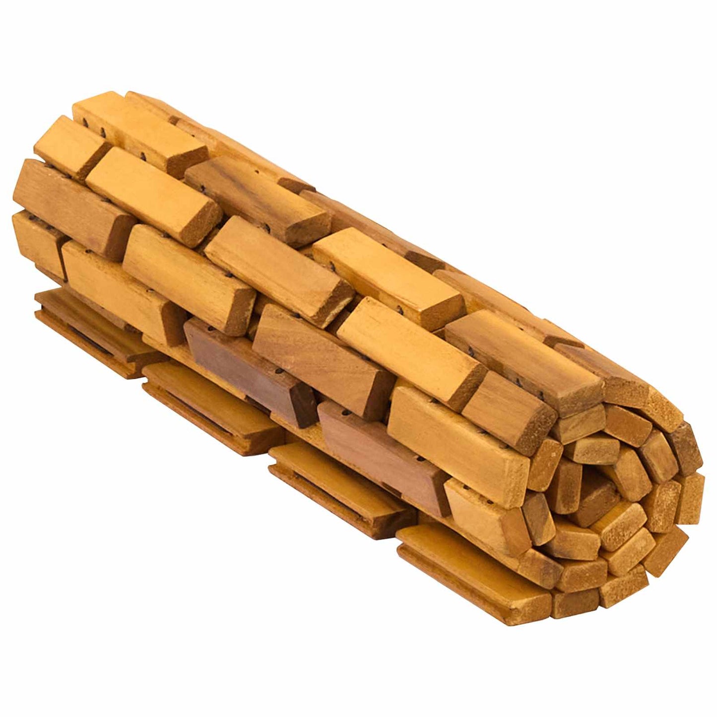 vidaXL Bath Mats 2 pcs Natural 44 x 60 cm Solid Acacia Wood