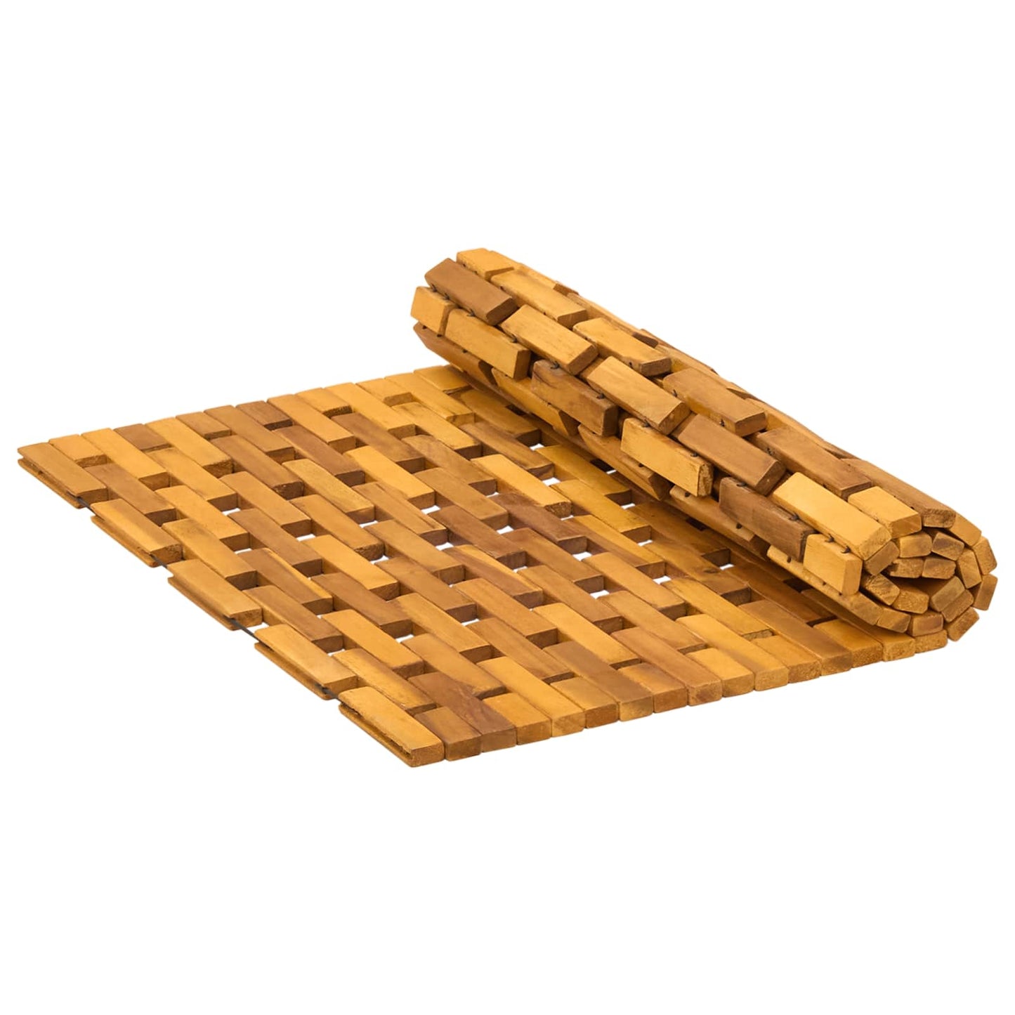 vidaXL Bath Mats Natural 55 x 80 cm Solid Acacia Wood