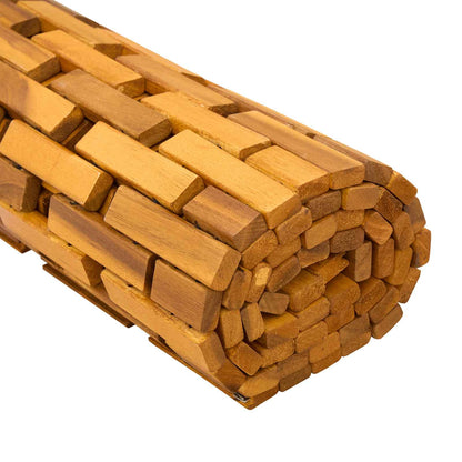 vidaXL Bath Mats Natural 65 x 100 cm Solid Acacia Wood