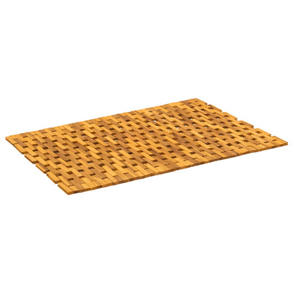 vidaXL Bath Mats Natural 65 x 100 cm Solid Acacia Wood