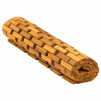 vidaXL Bath Mats Natural 65 x 100 cm Solid Acacia Wood
