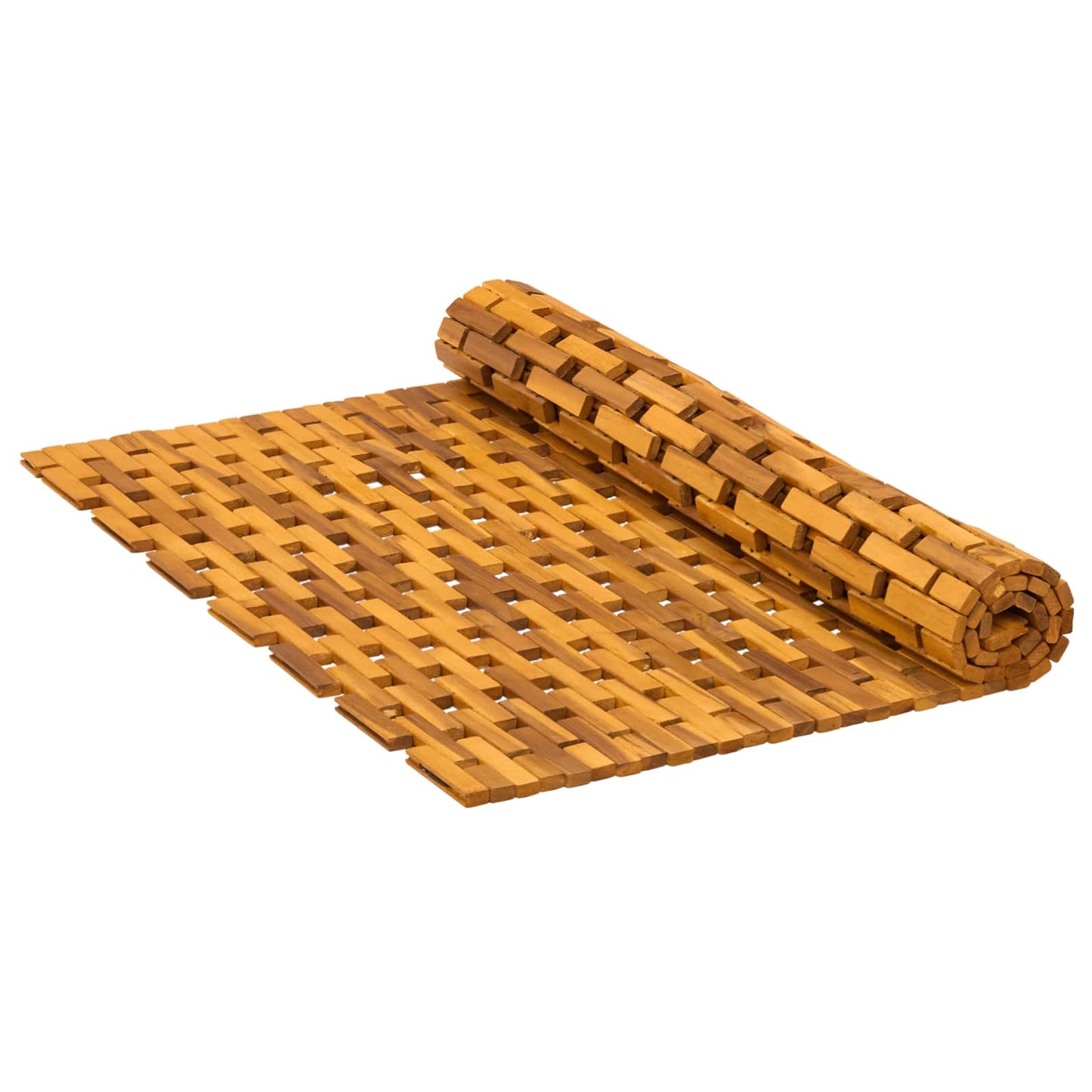vidaXL Bath Mats Natural 85 x 120 cm Solid Acacia Wood