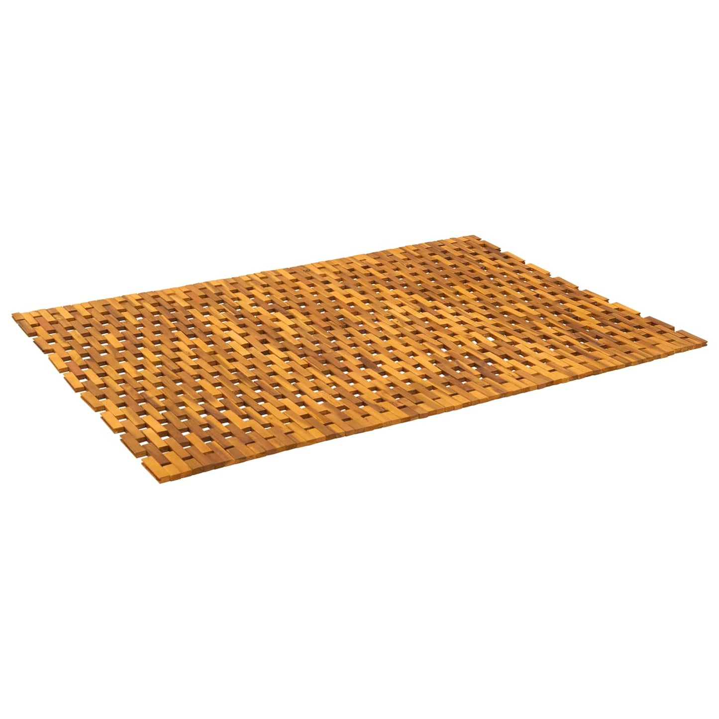 vidaXL Bath Mats Natural 95 x 140 cm Solid Acacia Wood