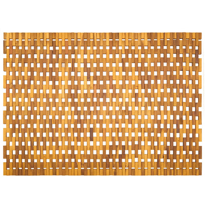 vidaXL Bath Mats Natural 95 x 140 cm Solid Acacia Wood
