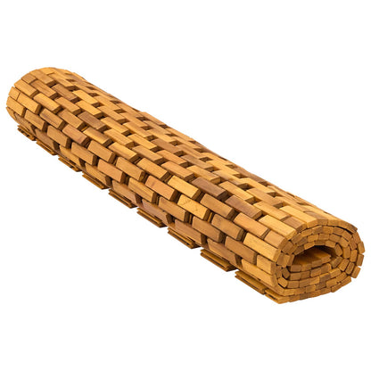 vidaXL Bath Mats Natural 105 x 160 cm Solid Acacia Wood