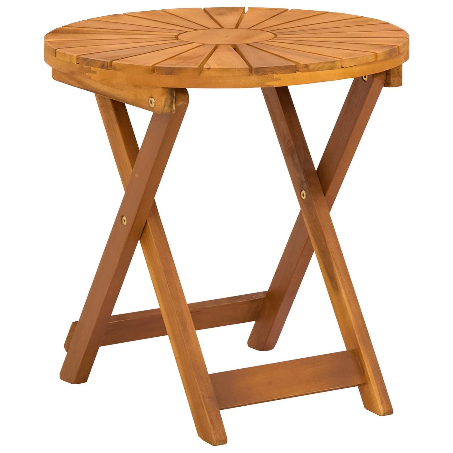 vidaXL Bistro Table Natural Ø45 x 45 cm Solid Acacia Wood