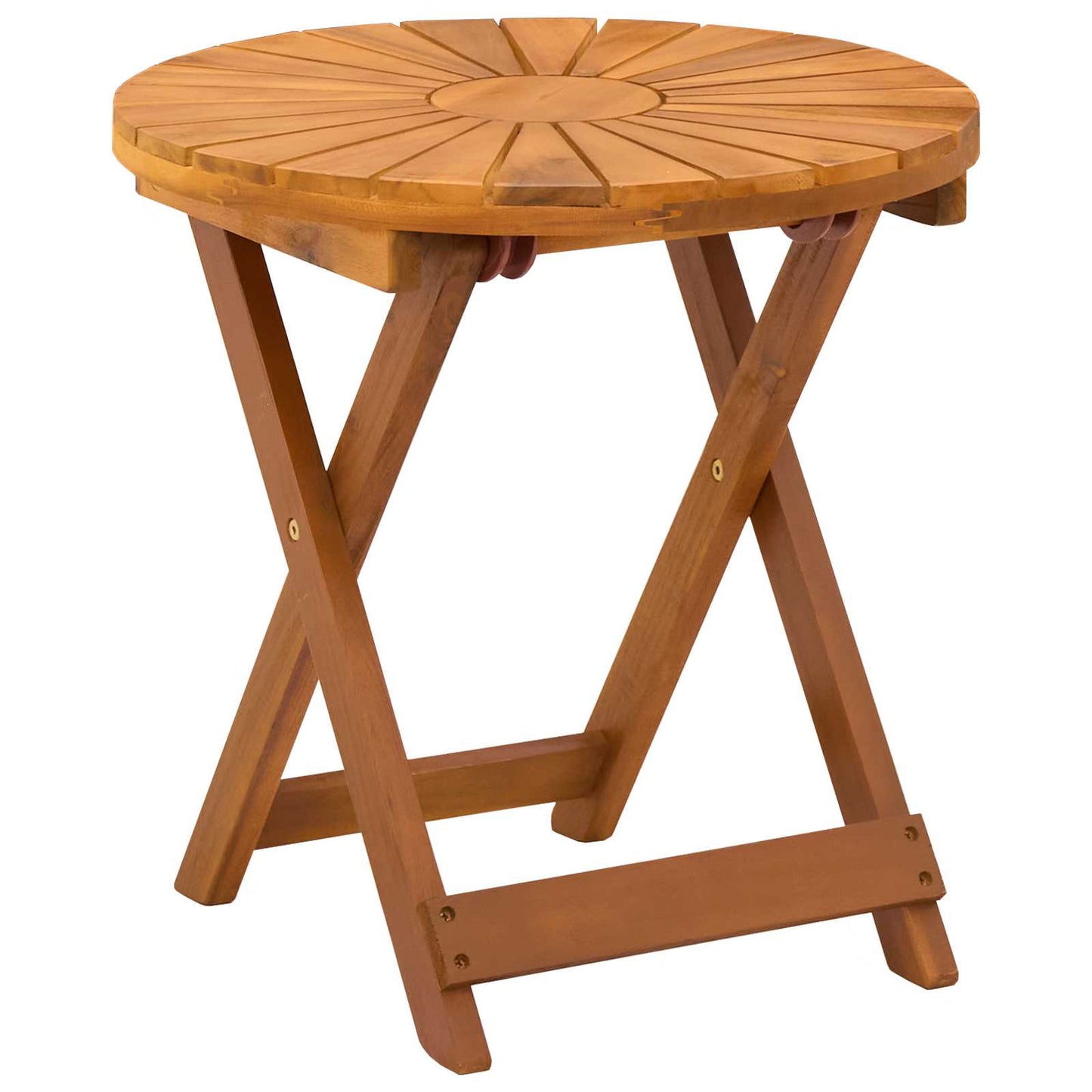 vidaXL Bistro Table Natural Ø45 x 45 cm Solid Acacia Wood