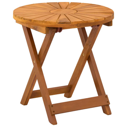 vidaXL Bistro Table Natural Ø45 x 45 cm Solid Acacia Wood