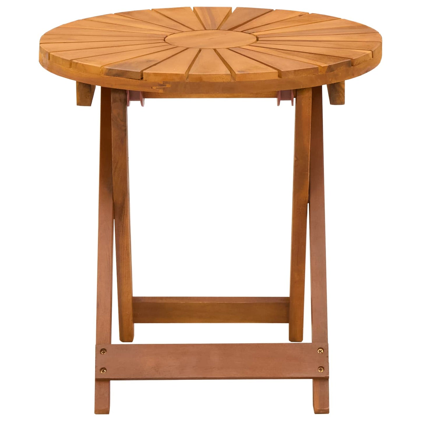 vidaXL Bistro Table Natural Ø45 x 45 cm Solid Acacia Wood