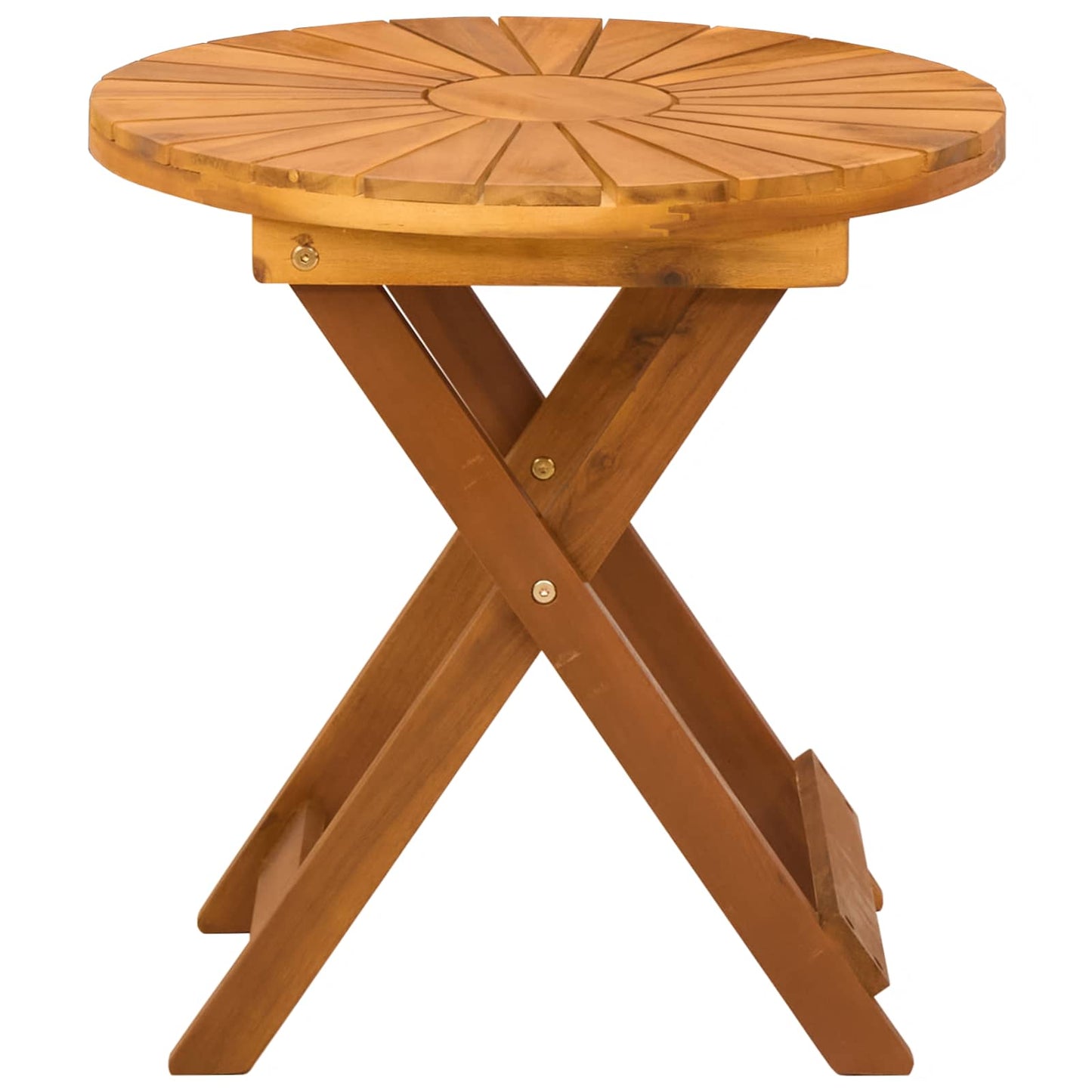 vidaXL Bistro Table Natural Ø45 x 45 cm Solid Acacia Wood