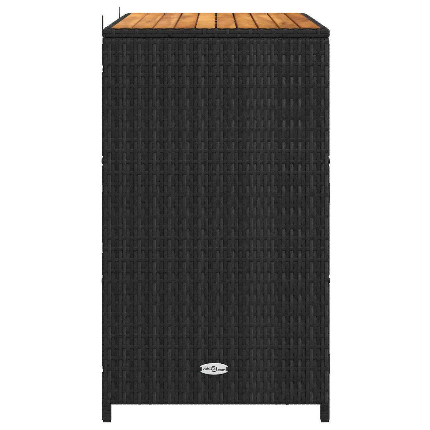 vidaXL Cabinet Black 70 x 50 x 87 cm Polyester and Roly Ratten