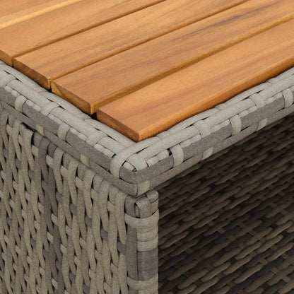 vidaXL Cabinet Grey 70 x 50 x 87 cm Polyester and Roly Ratten