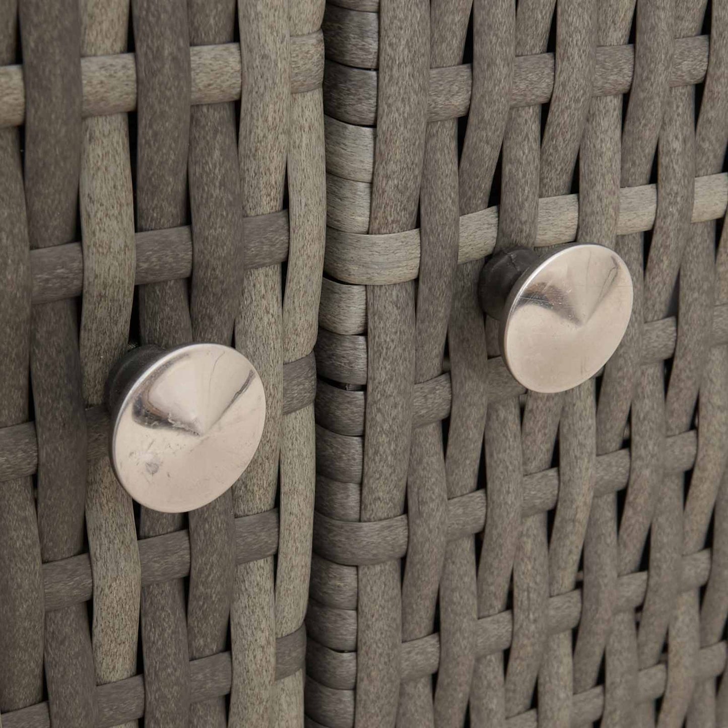 vidaXL Cabinet Grey 70 x 50 x 87 cm Polyester and Roly Ratten