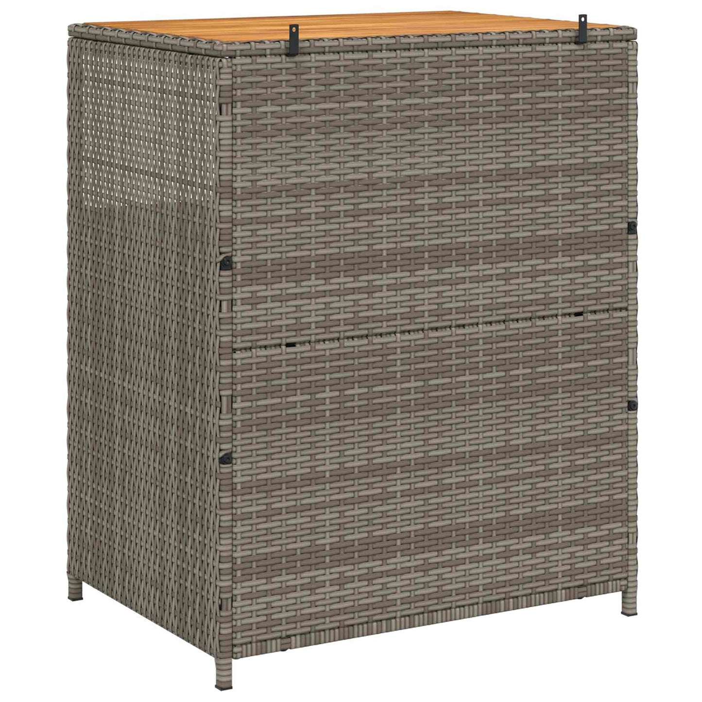 vidaXL Cabinet Grey 70 x 50 x 87 cm Polyester and Roly Ratten