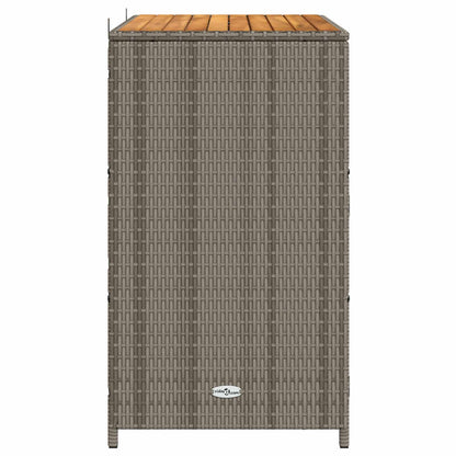 vidaXL Cabinet Grey 70 x 50 x 87 cm Polyester and Roly Ratten
