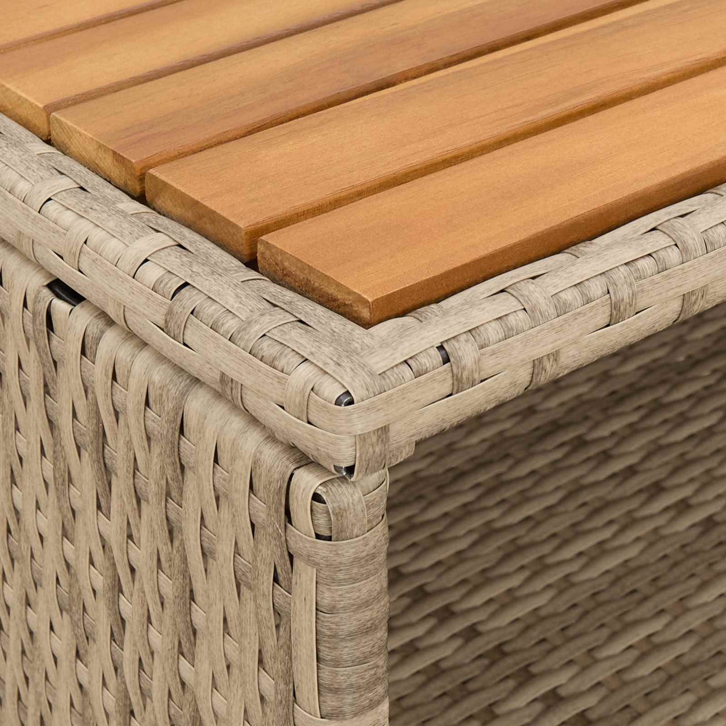 vidaXL Cabinet Beige 70 x 50 x 87 cm Polyester and Roly Ratten