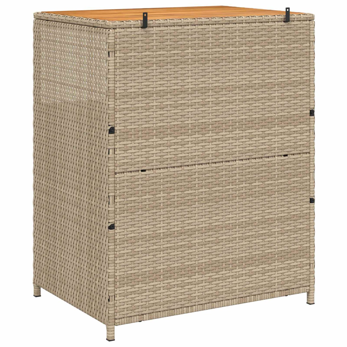 vidaXL Cabinet Beige 70 x 50 x 87 cm Polyester and Roly Ratten
